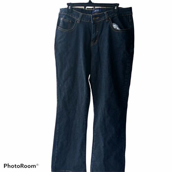 J & C Wide Leg Junior Jeans 17/18 - Picture 3 of 8